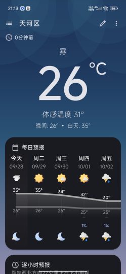 JX Weather精美天气卡片多维度气象数据-个人优选资源共享
