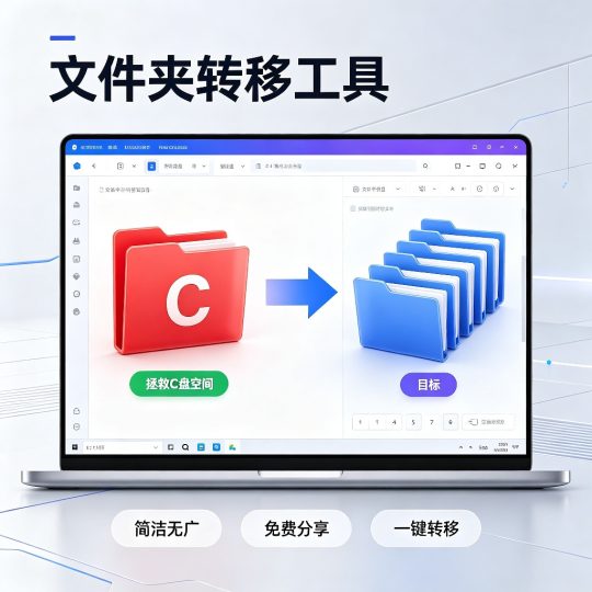🔥文件夹转移工具，拯救C盘空间✅简洁无广🔥免费分享-个人优选资源共享