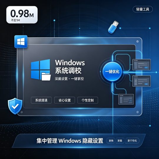 🔥电脑系统调校工具最新版✅简洁无广🔥免费分享-个人优选资源共享