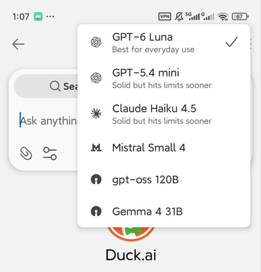 DuckDuckGo内置免翻GPTAI对话生图-优选资源共享
